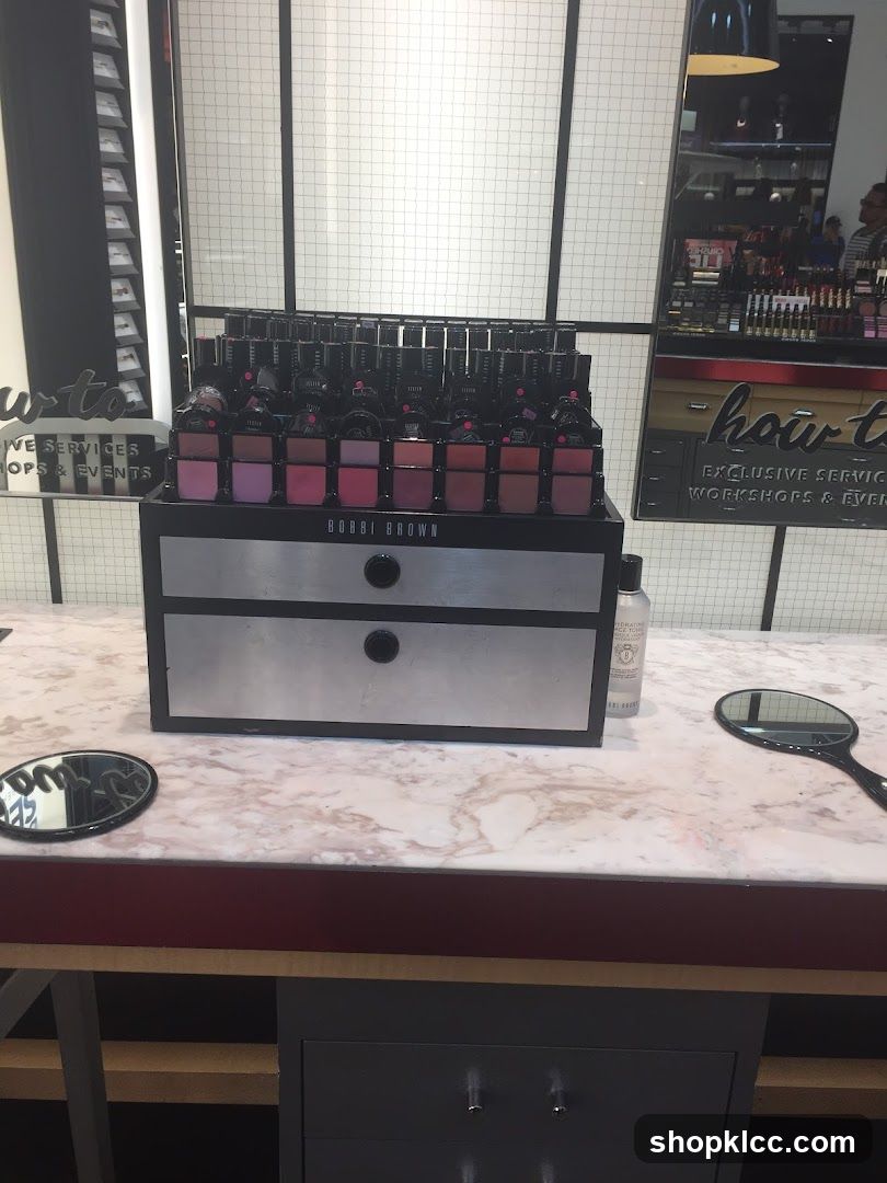 Bobbi Brown Cosmetics Display