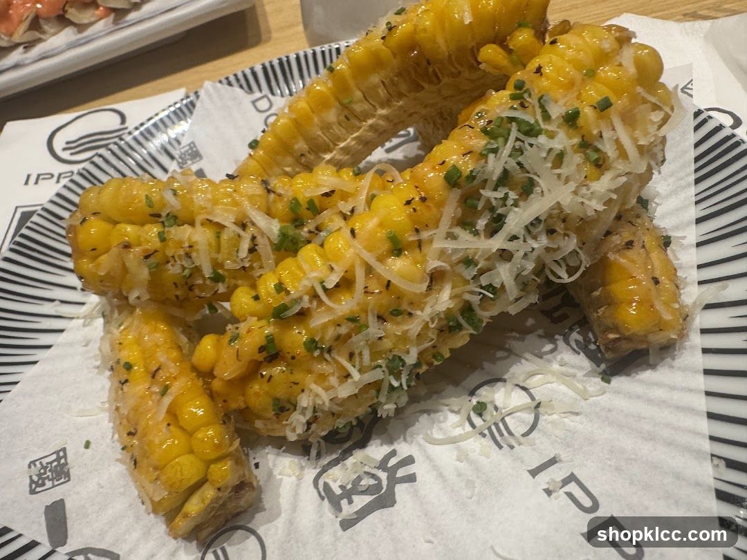 Corn on the Cob with Cheese and Herbs