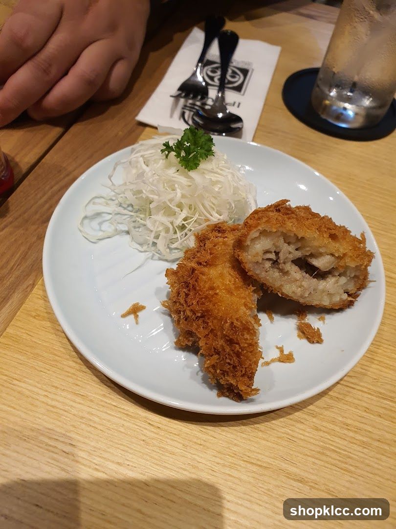Fried Cutlet with Shredded Cabbage