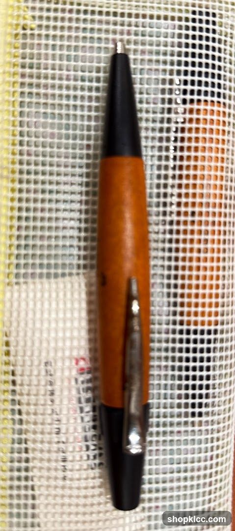Pen on Needlepoint Canvas