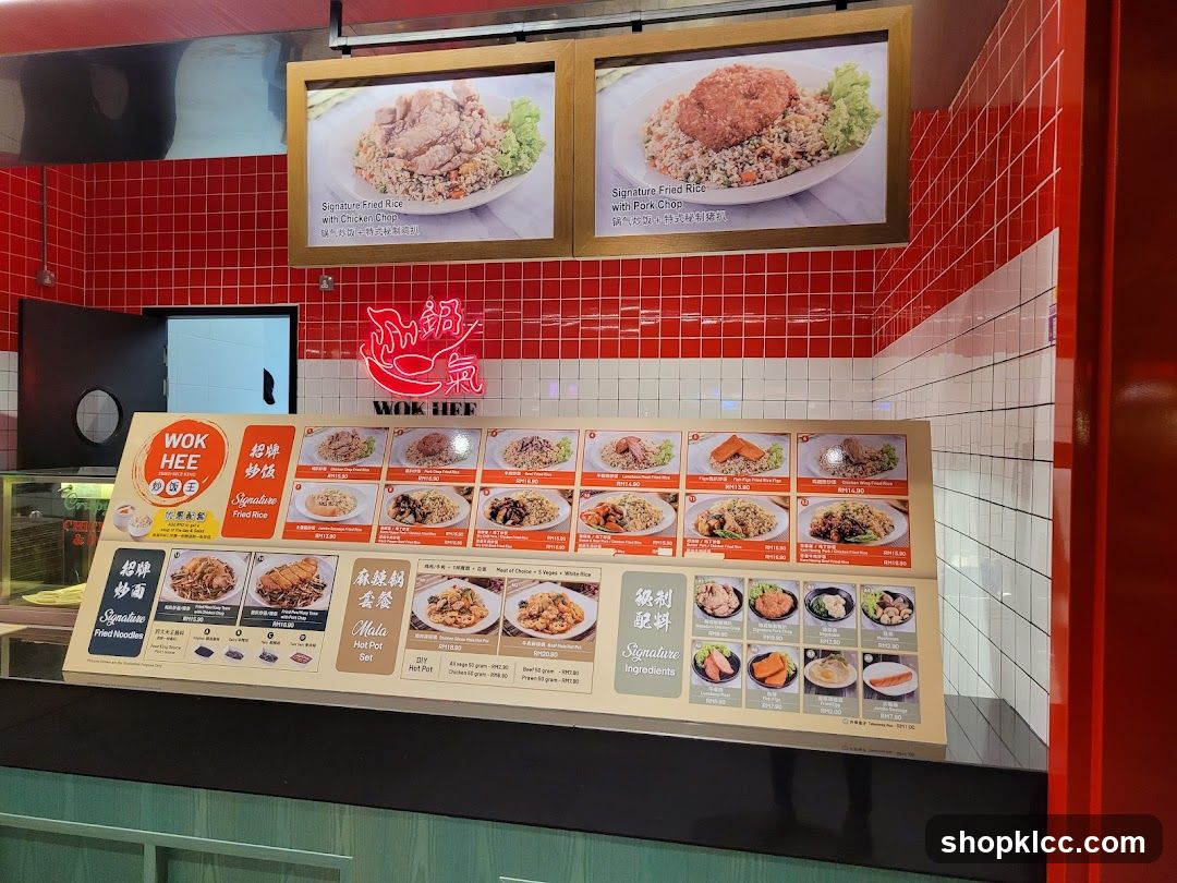 WOK HEE Menu