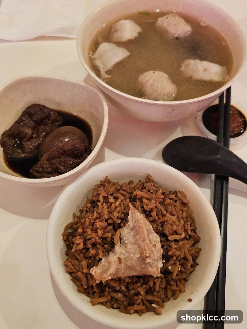 Braised Pork Rice with Soup