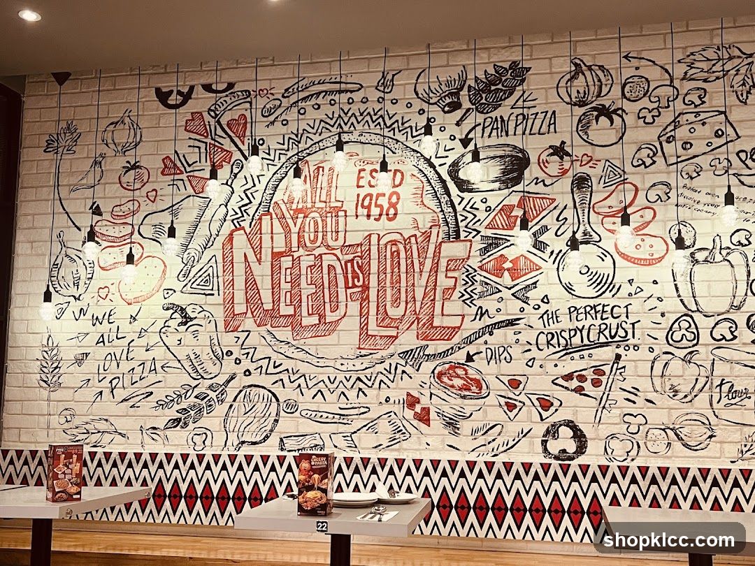 Pizza Restaurant Interior Mural