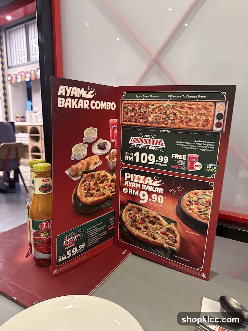 Pizza Menu