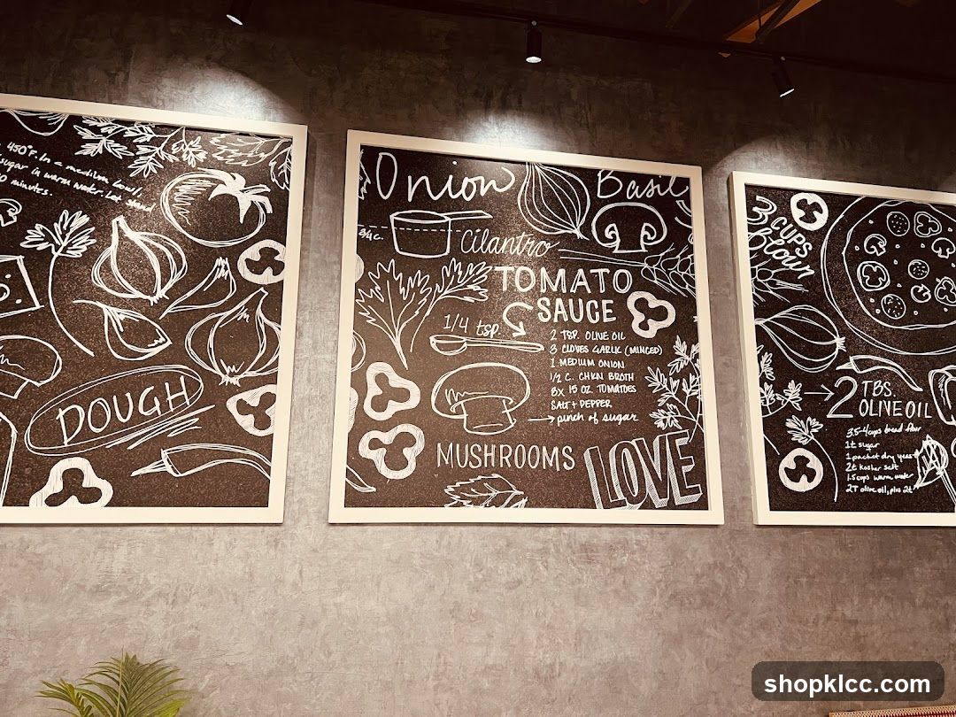 Recipes on Chalkboards