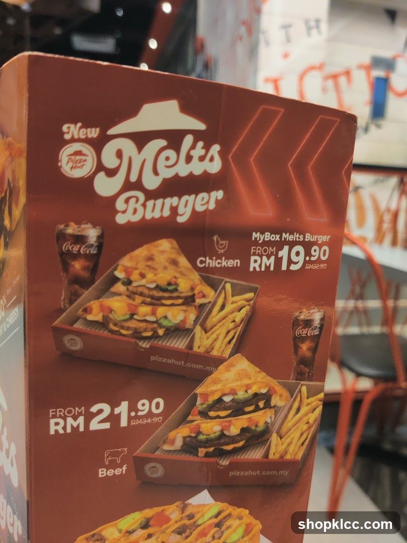 Pizza Hut Melts Burger Promotion