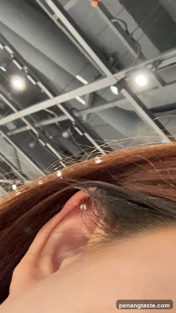 Close-up of Ear with Jewelry