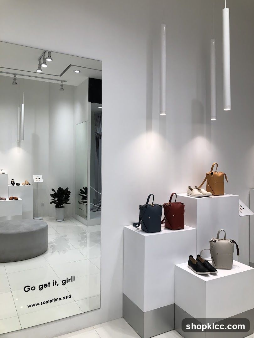 Store Interior with Handbags and Shoes