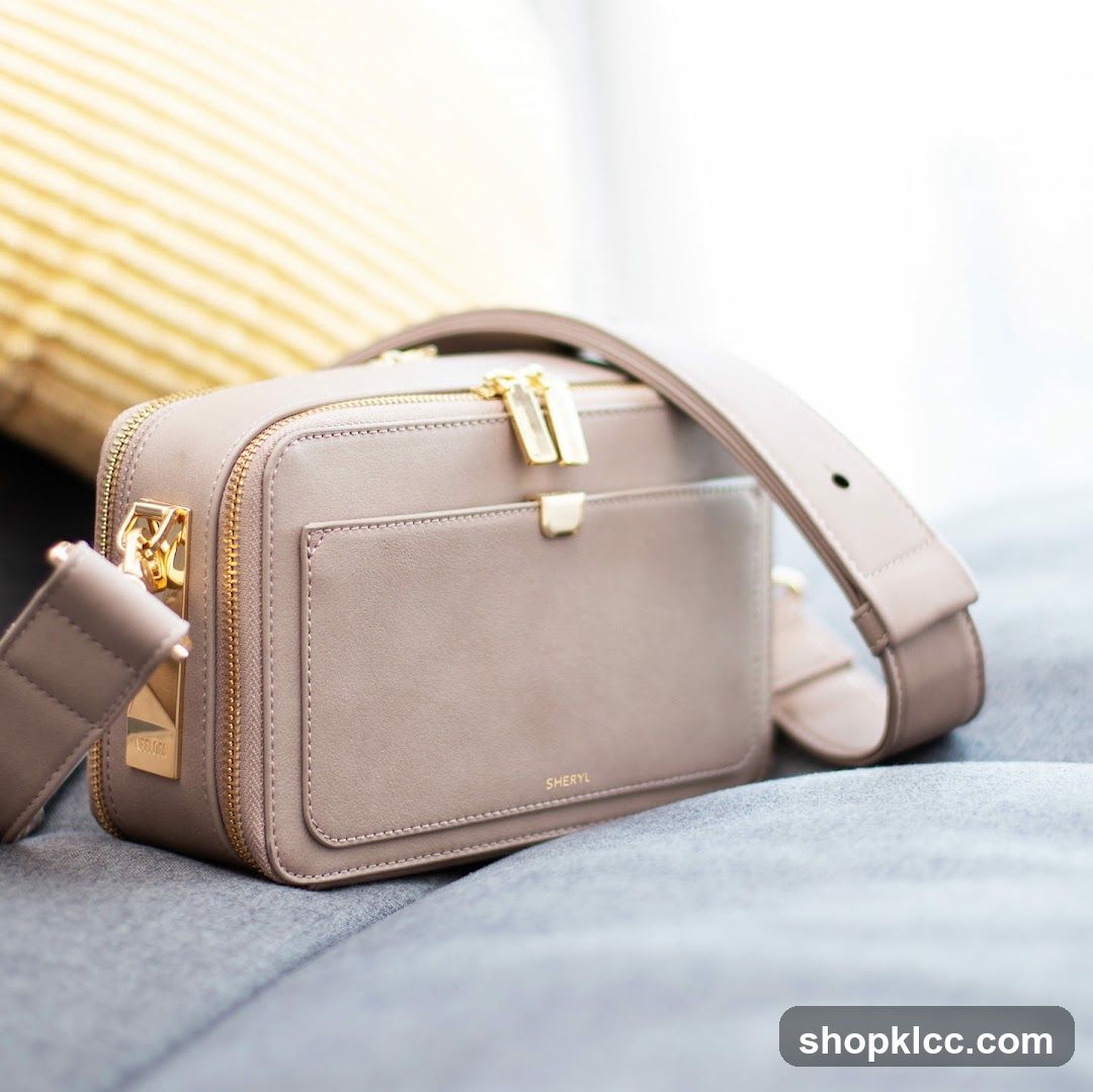 Beige Leather Handbag