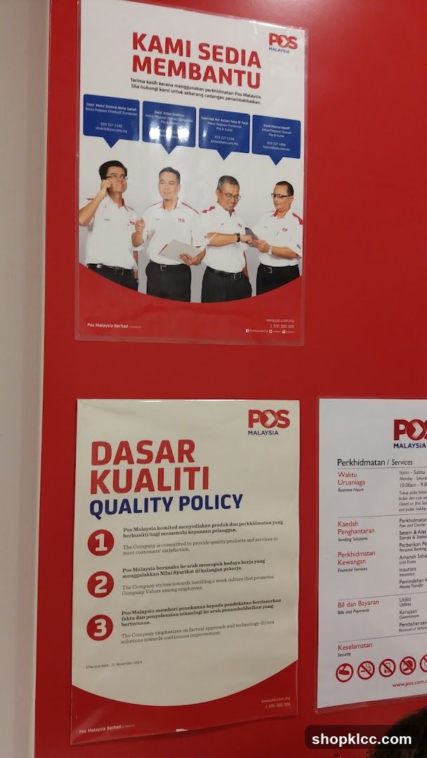 Pos Malaysia Information Boards