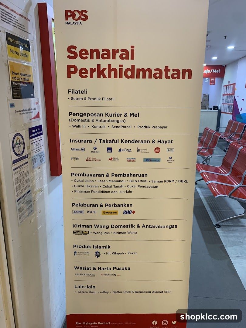 POS Malaysia Services List