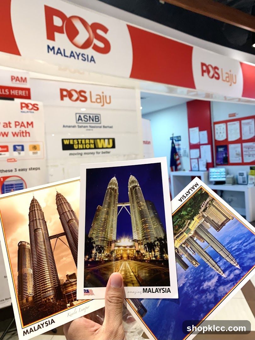Post Office Counter with Postcards