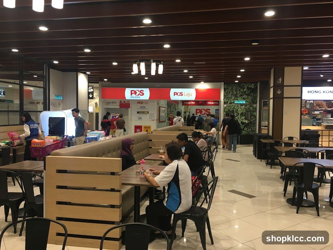 Food Court with POS Malaysia Counter