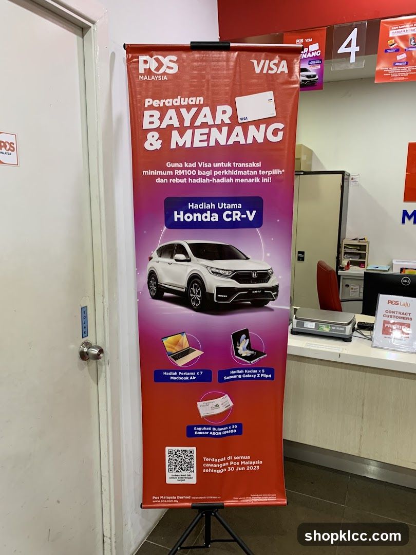 POS Malaysia Pay & Win Promotion Banner