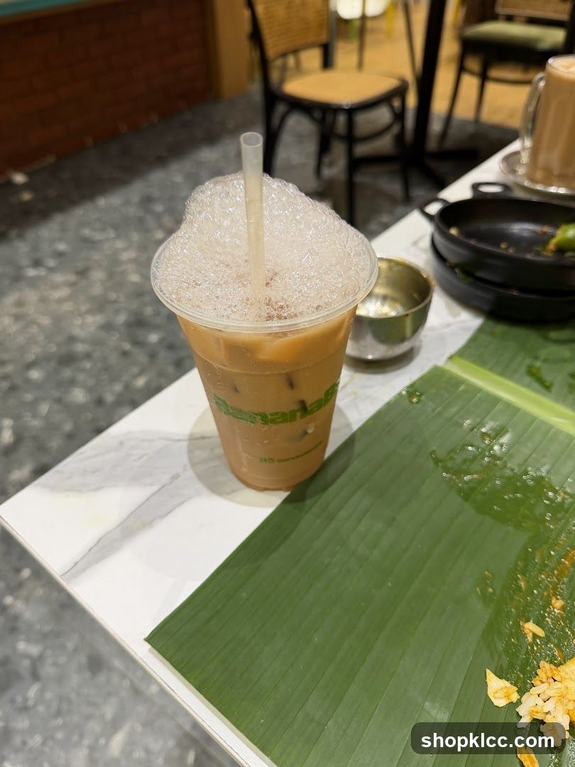 Iced Coffee with Foam