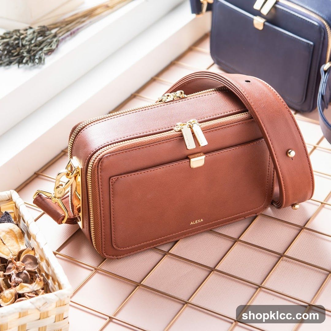 Brown Leather Crossbody Bag
