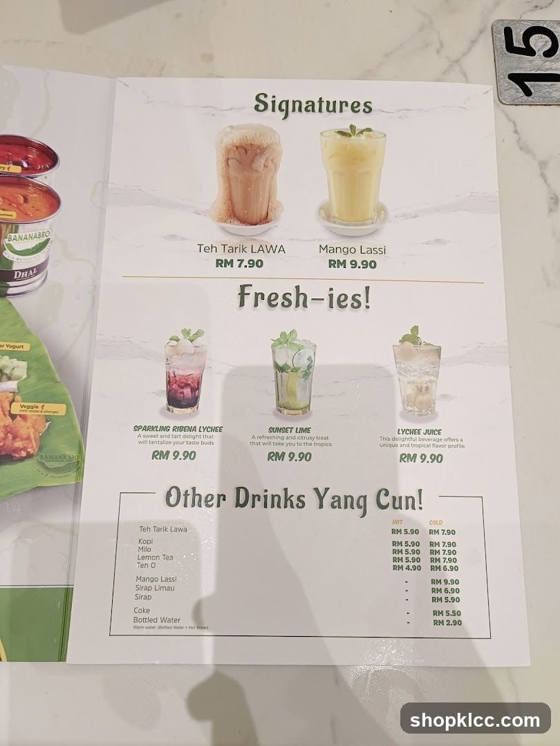 Drink Menu