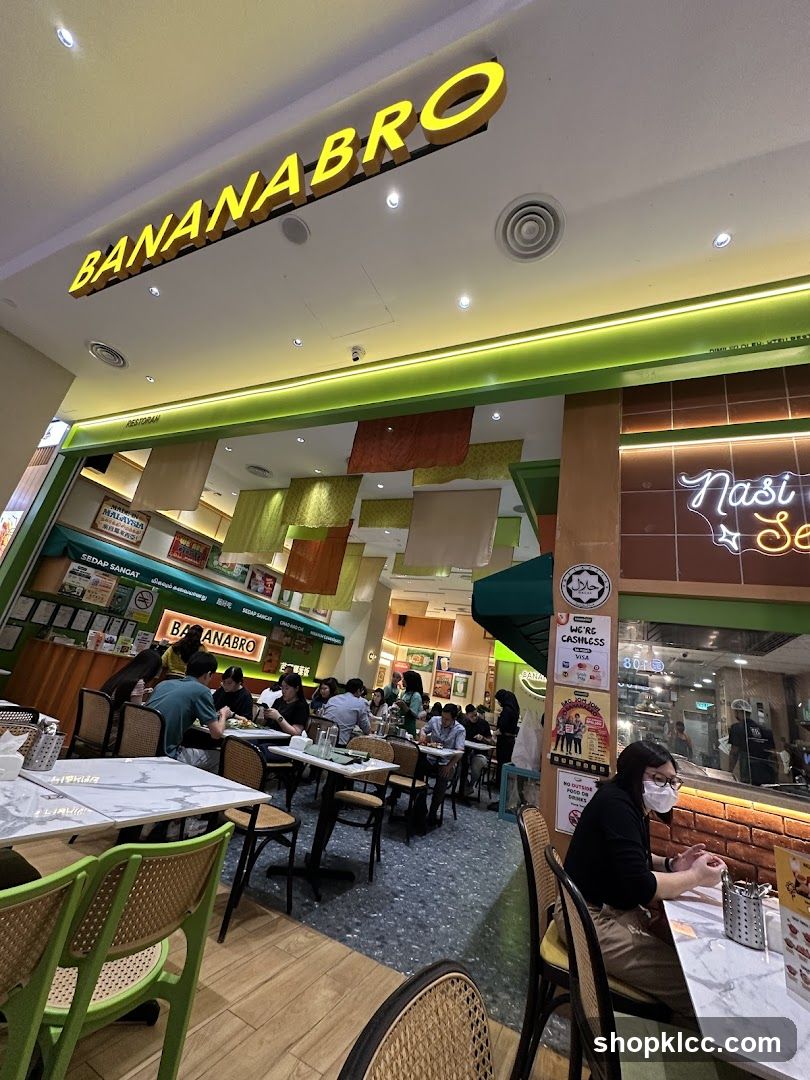 Interior of Banana Bro restaurant