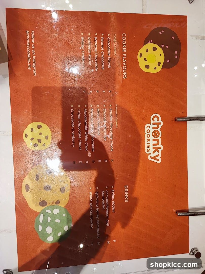 Chonky Cookies Menu