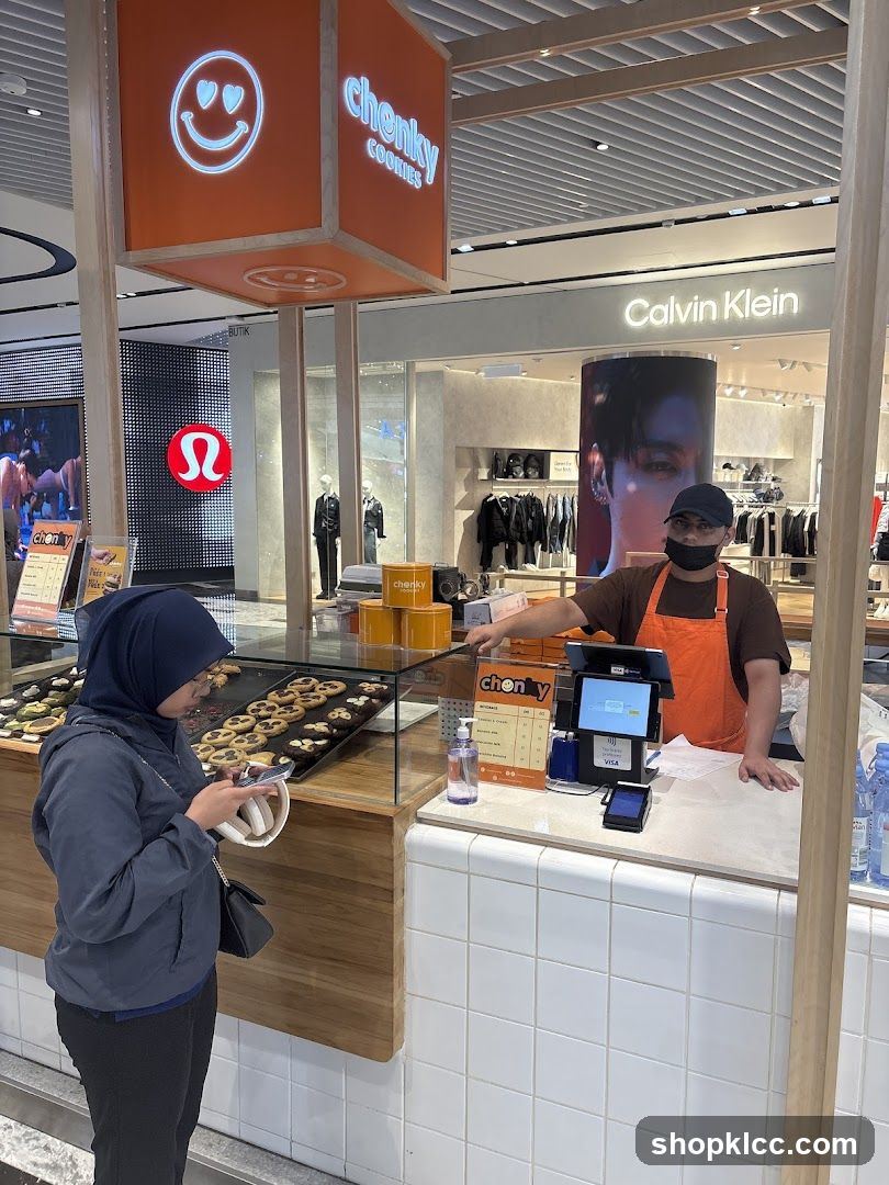 Cookie Stand with Staff and Customer