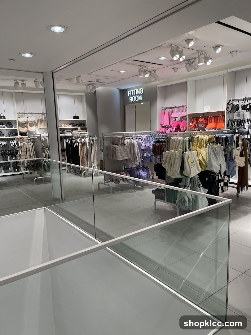 Interior of a clothing store