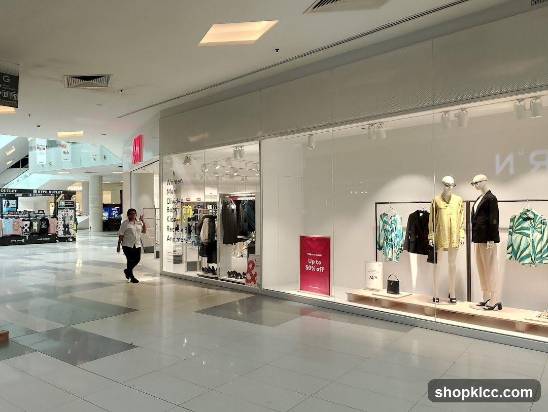 Shopping Mall Interior with Storefronts