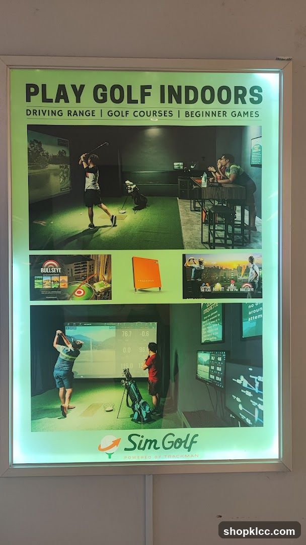Sim Golf Indoor Golf Advertisement