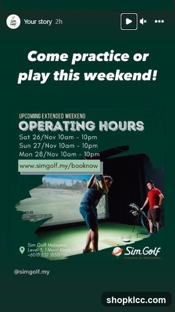 Sim Golf Malaysia Weekend Promotion