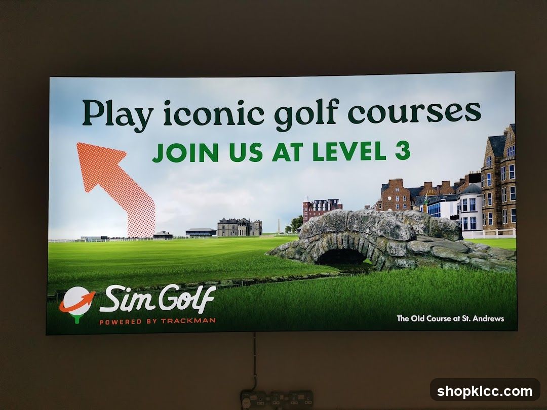 Sim Golf Advertisement