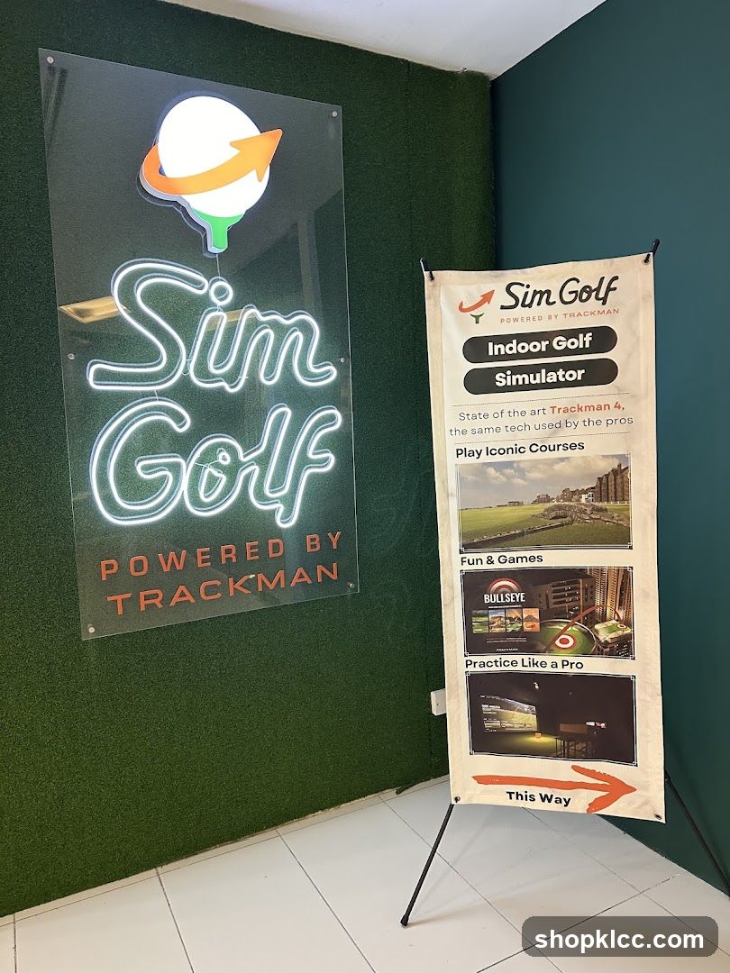 Sim Golf Indoor Simulator Signage