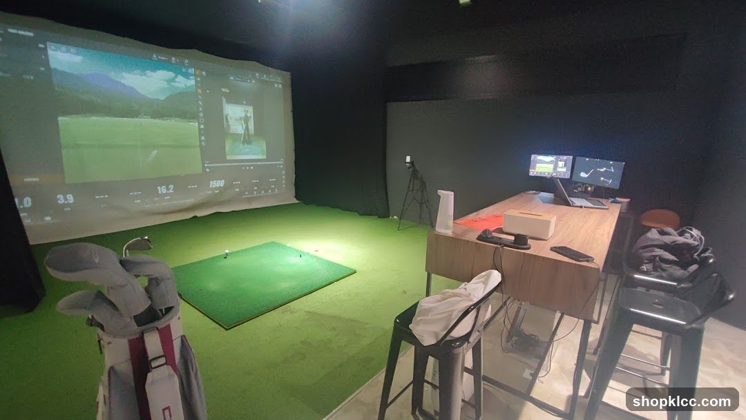 Indoor Golf Simulator Setup