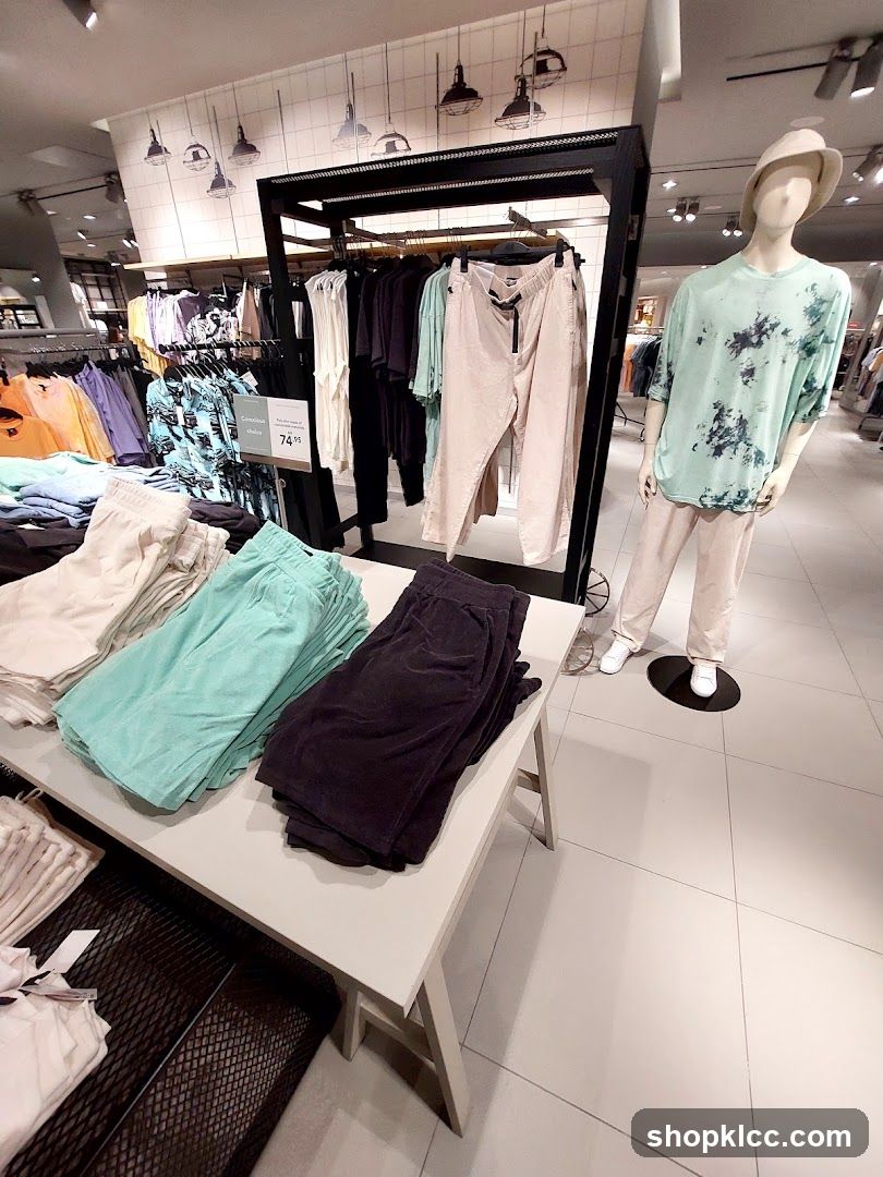 Clothing Store Interior Display