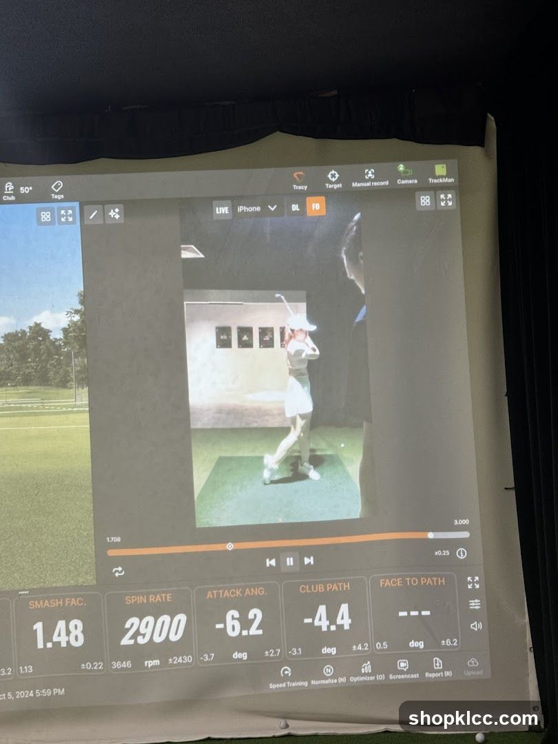 Golf Swing Analysis Screen