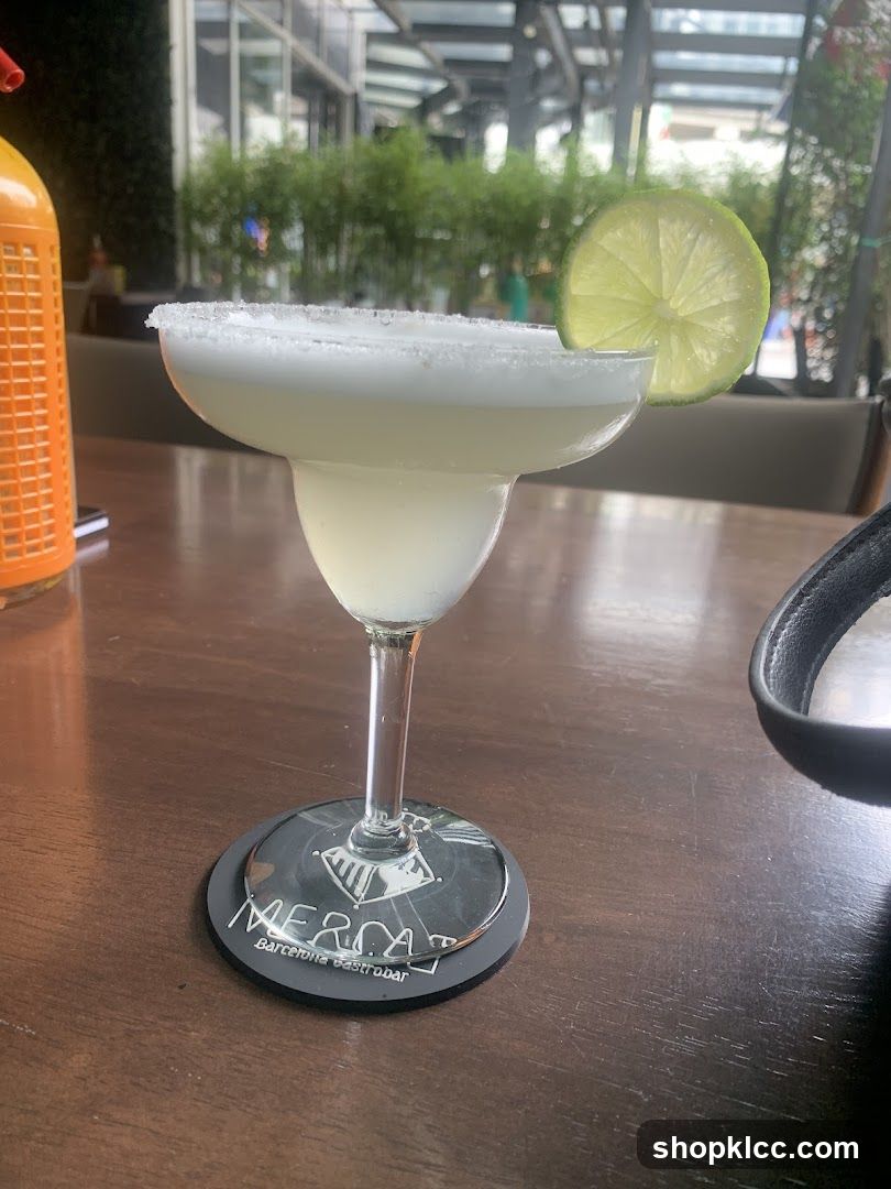 Margarita with Lime Garnish