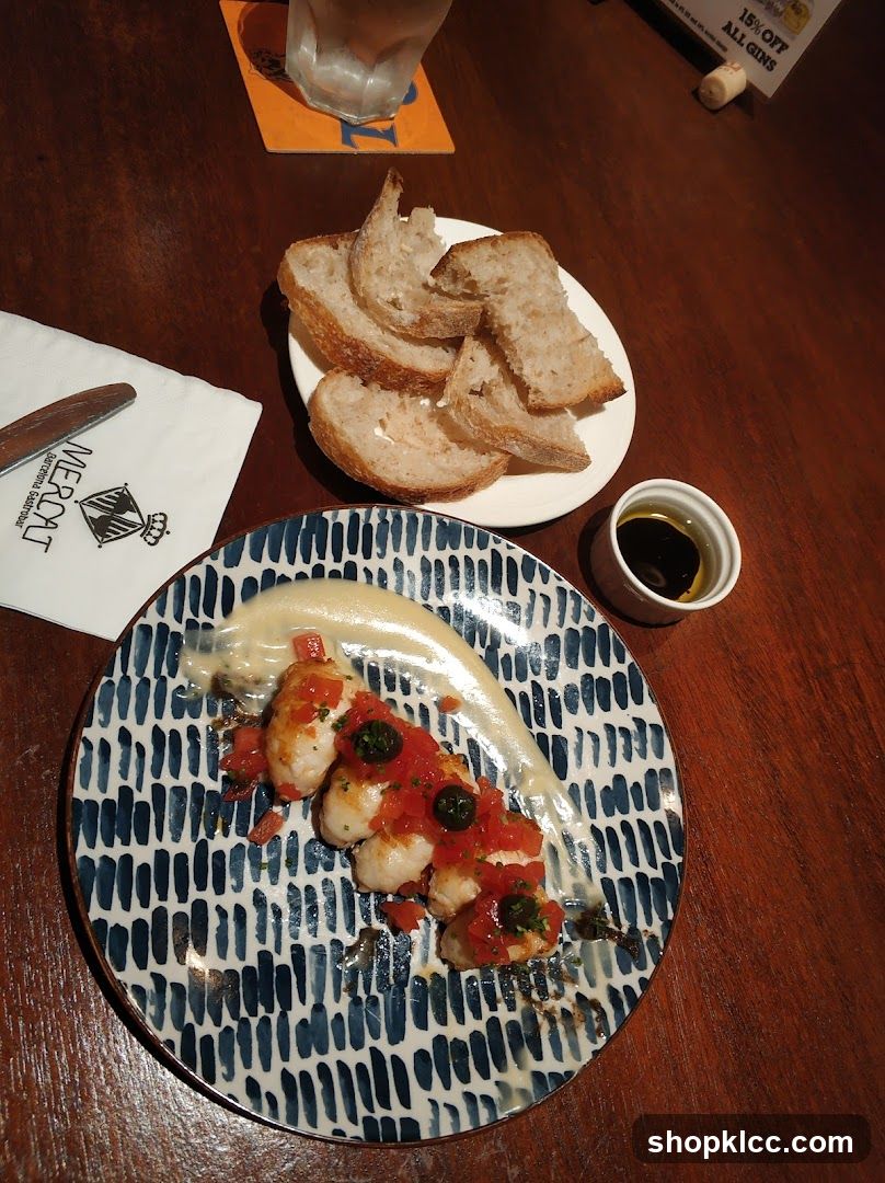 Dining Table with Food and Bread