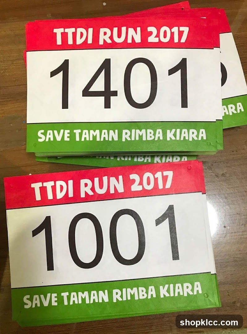 TTDI Run 2017 Race Bibs