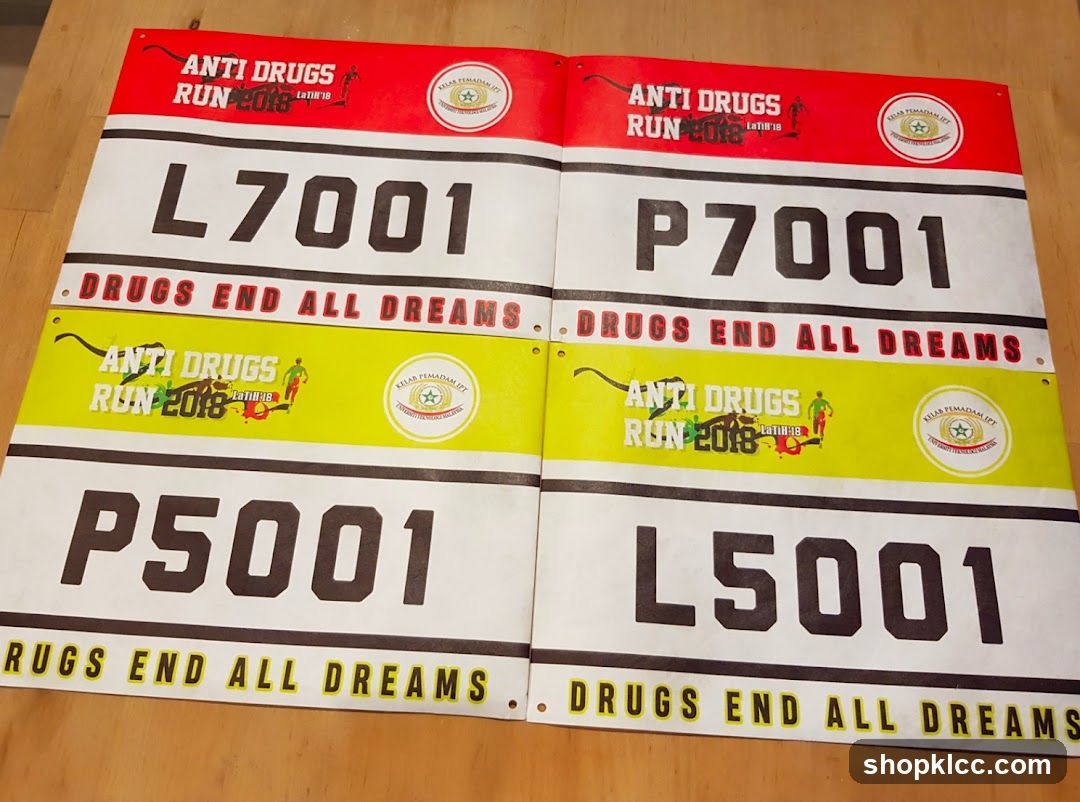Anti Drugs Run 2015 Race Bibs