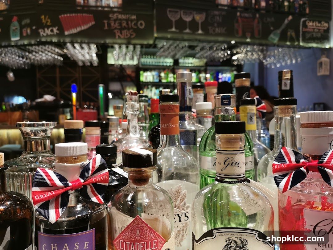 Bottle Collection at Bar