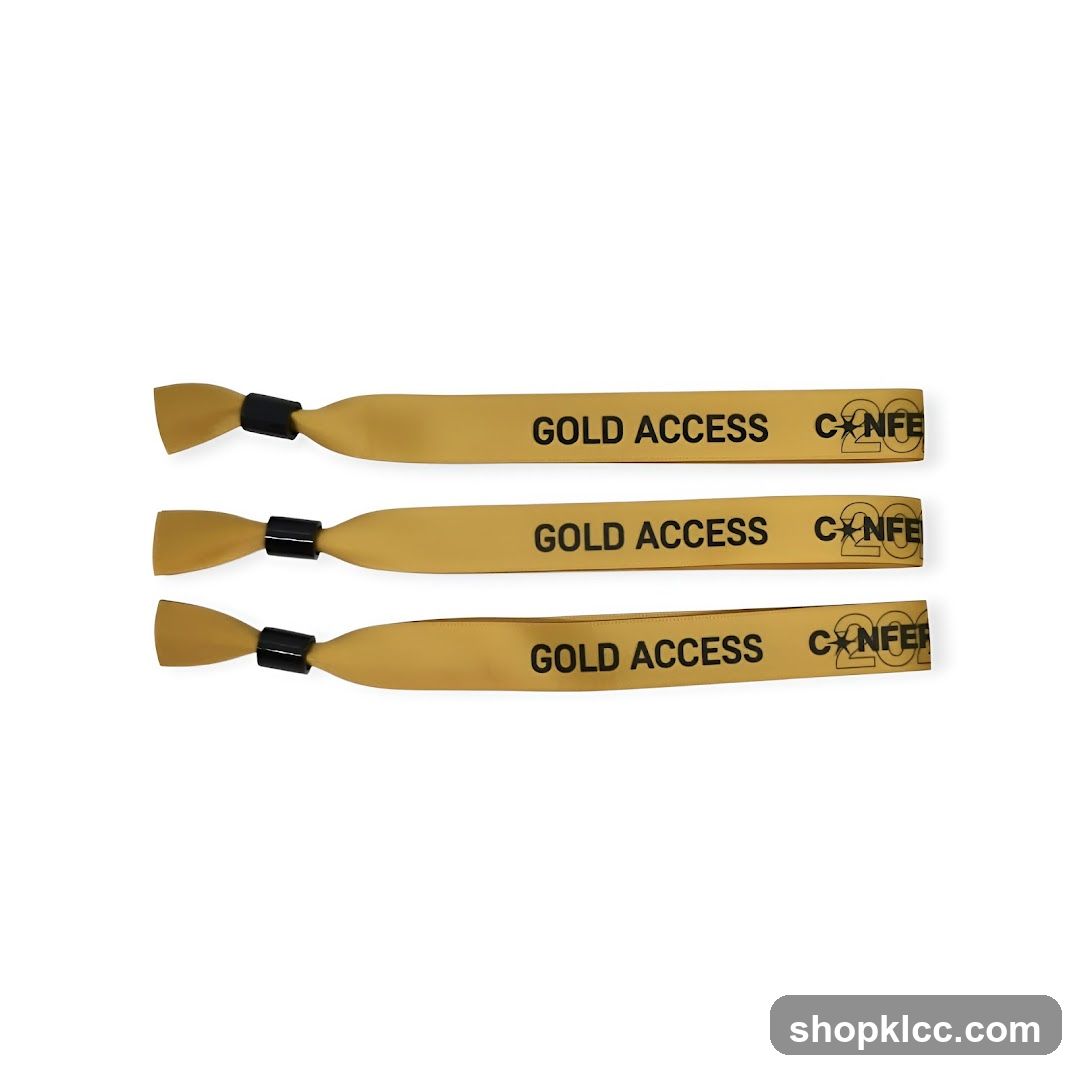 Gold Access Wristbands