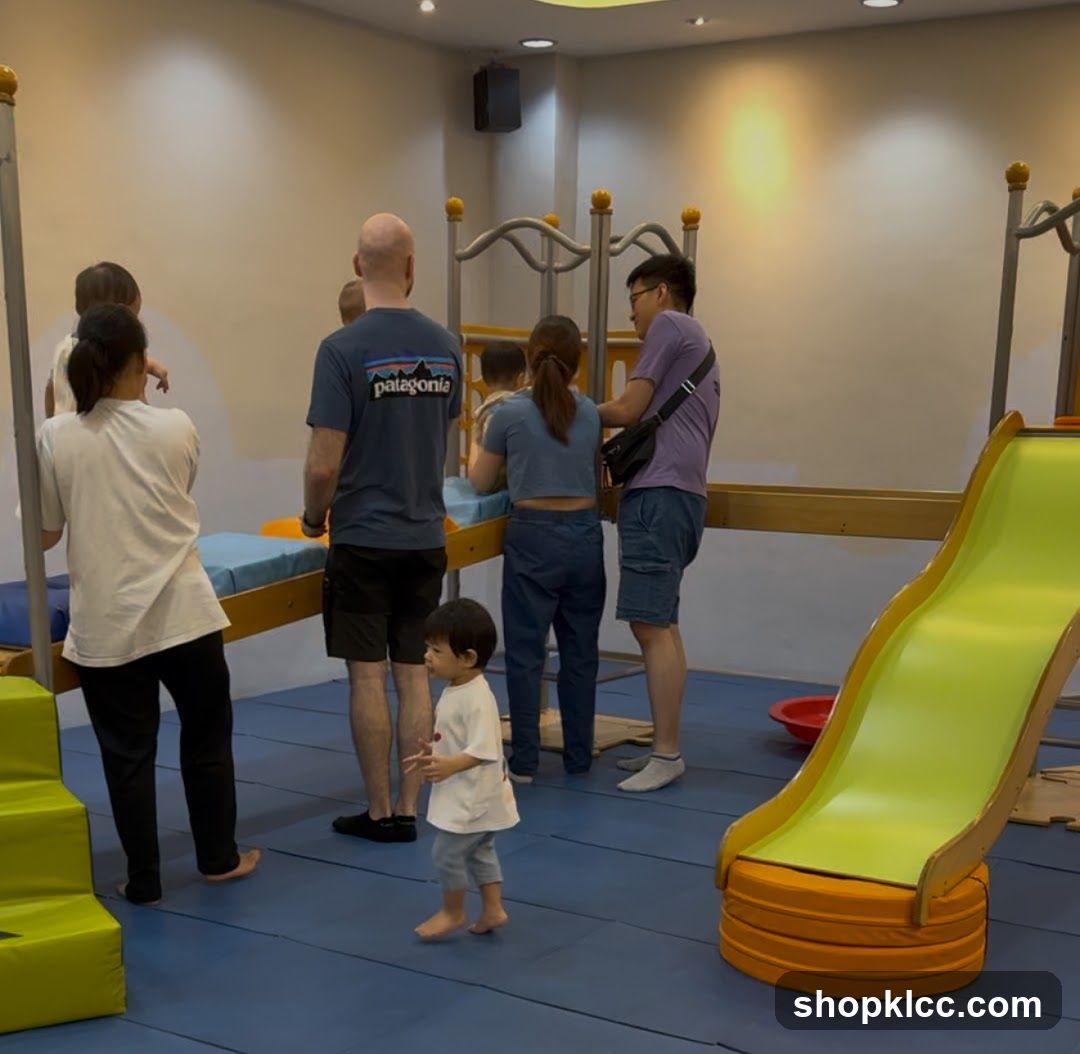 Play Area Interior with Children and Adults
