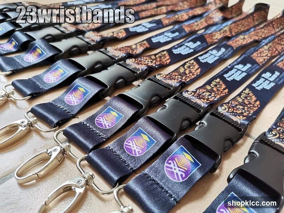23 wristbands lanyards display