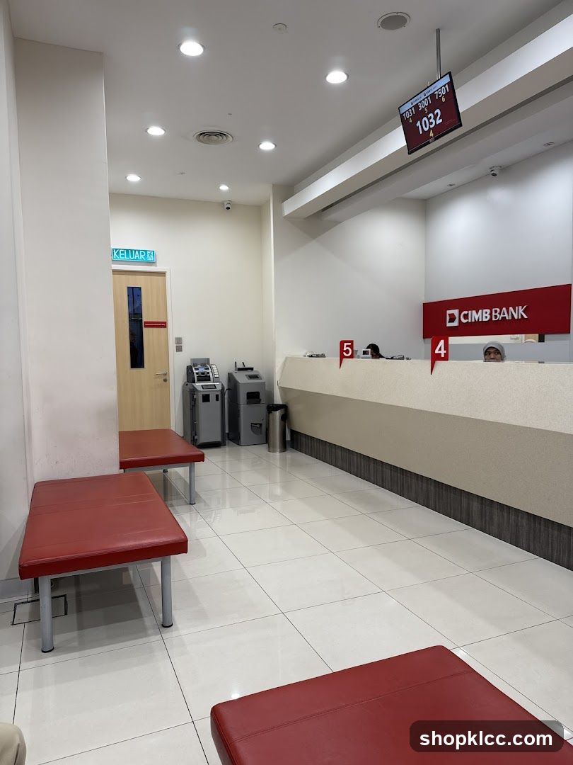 Bank Interior with Waiting Area