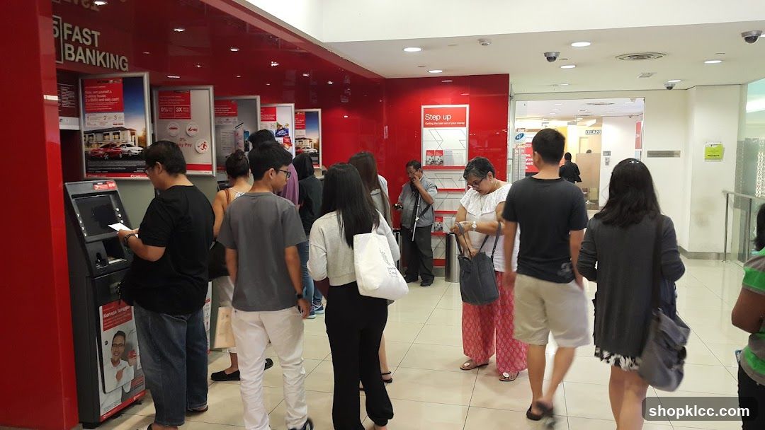 People at a Bank