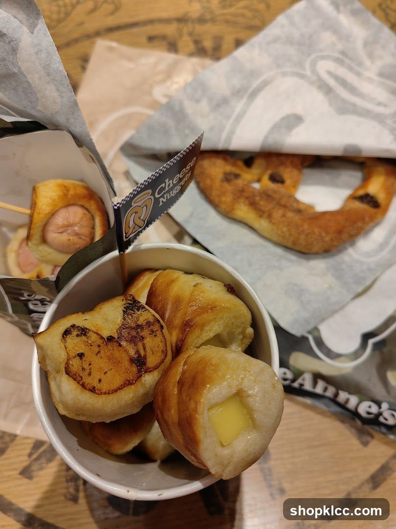 Pretzel Bites and Hot Dog Pretzel