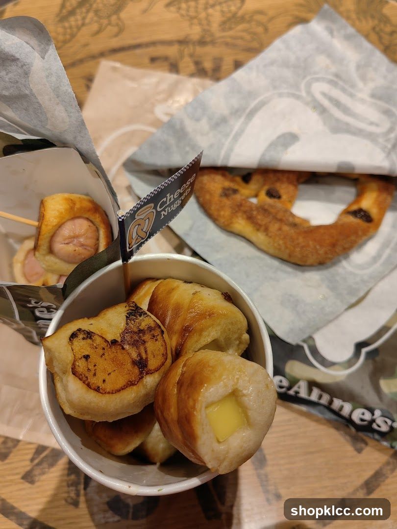 Pretzel Bites and Hot Dog Pretzel