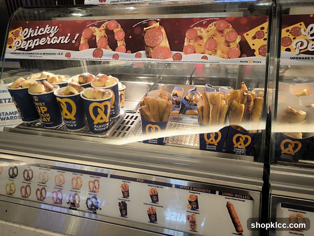 Auntie Anne's Pretzel Display
