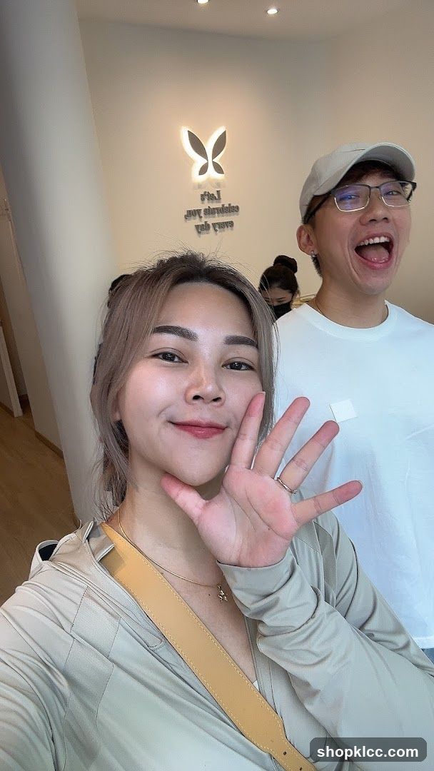 People posing for a selfie