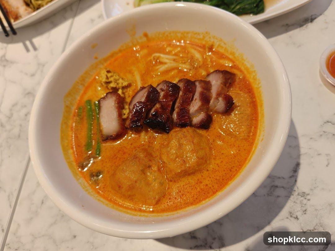 Curry Laksa with Sausage and Meatballs