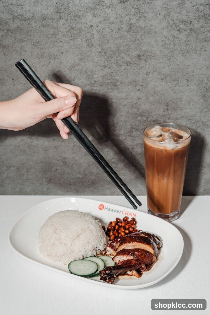 Hawker Chan Roast Chicken Rice Plate