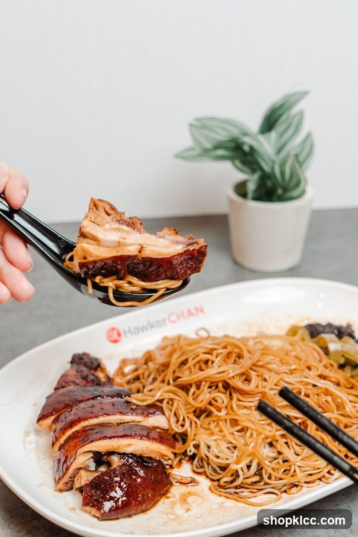 Hawker Chan Noodles and Roast Duck